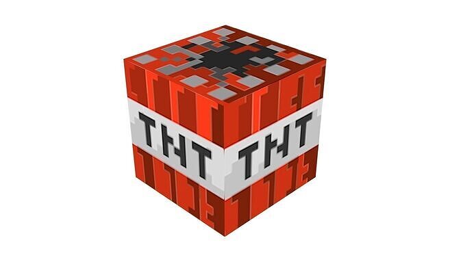 Minecraft TNT 3D model