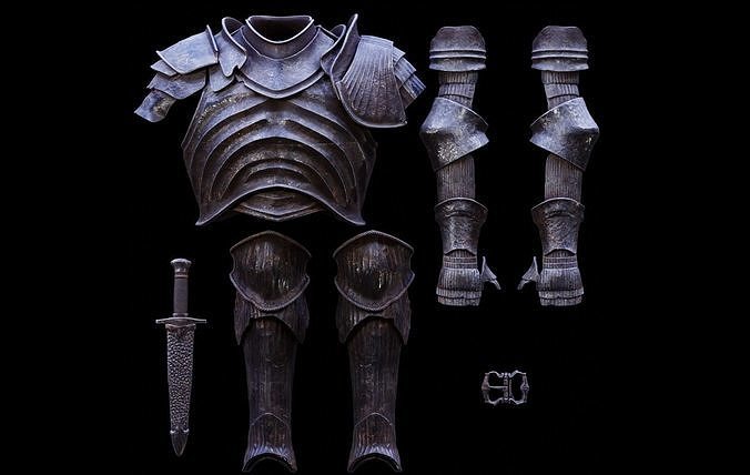 SOUL OF CINDER Plate Armor Set Premium STL Fan Art Model Low-poly 3D print model