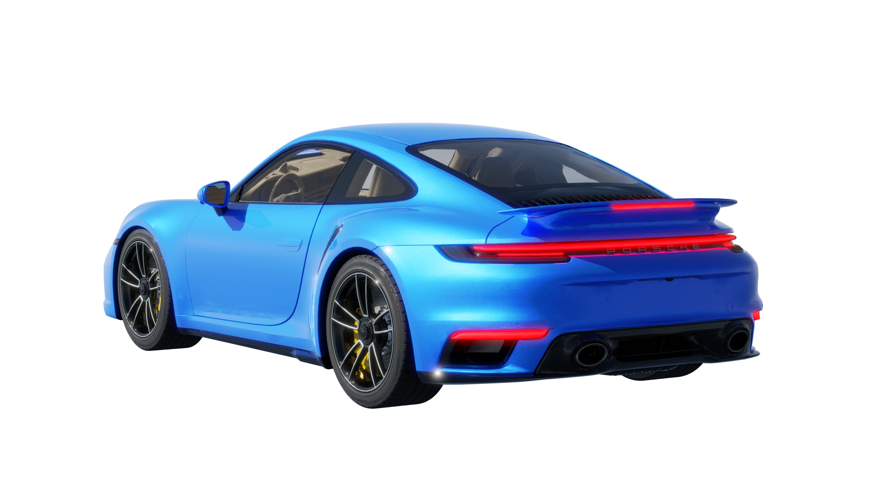 Car Rigged - Porsche 911 3D model_2