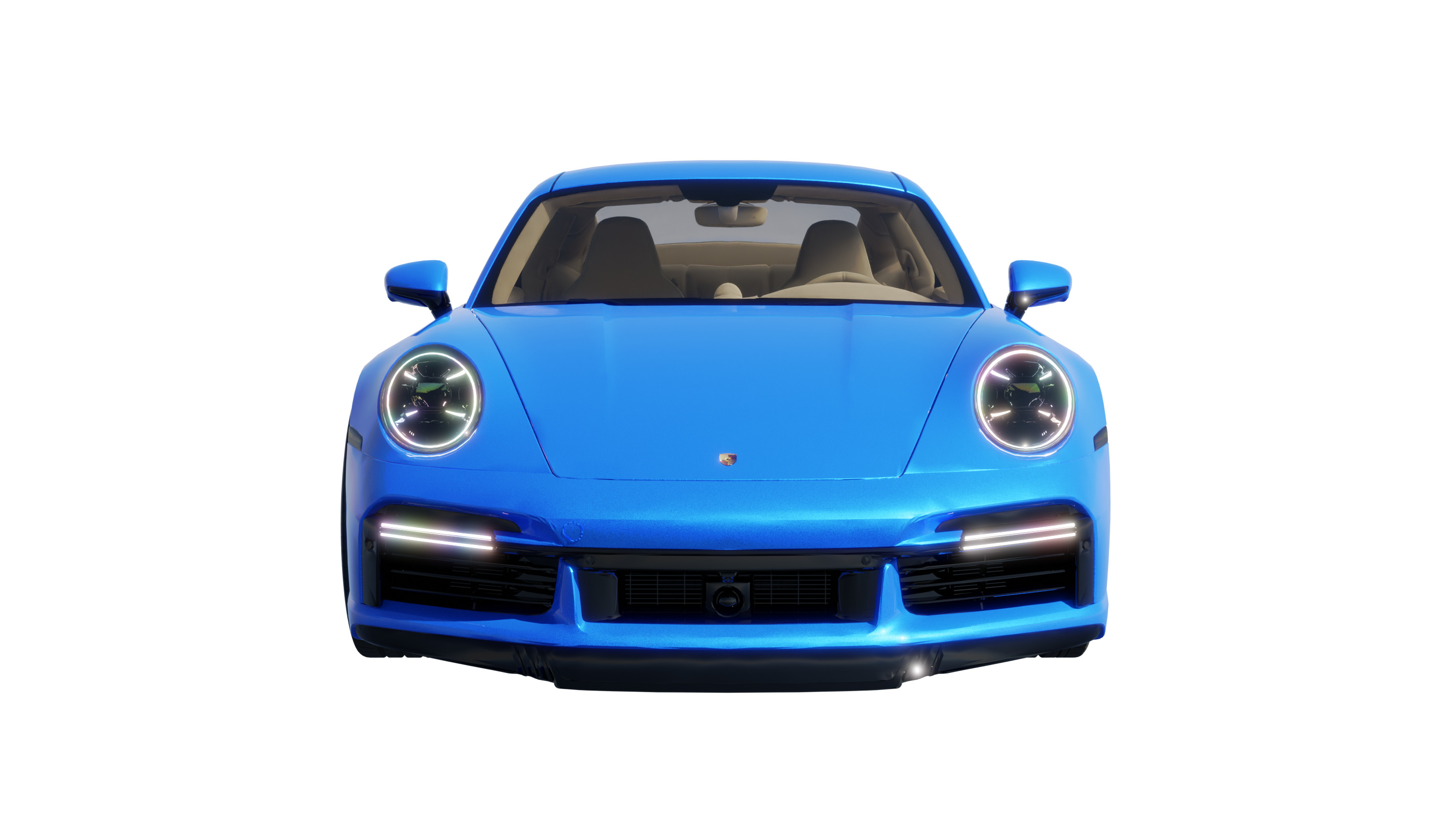 Car Rigged - Porsche 911 3D model_3
