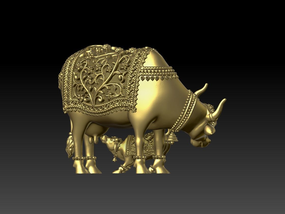GOW MATA COW MURTI MODEL 02 3D print model_2