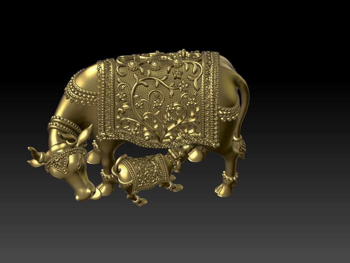 GOW MATA COW MURTI MODEL 02 3D print model_3