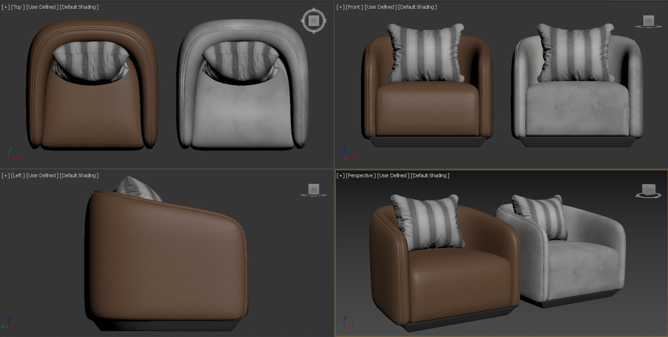 Rivas Armchair 3D model_3