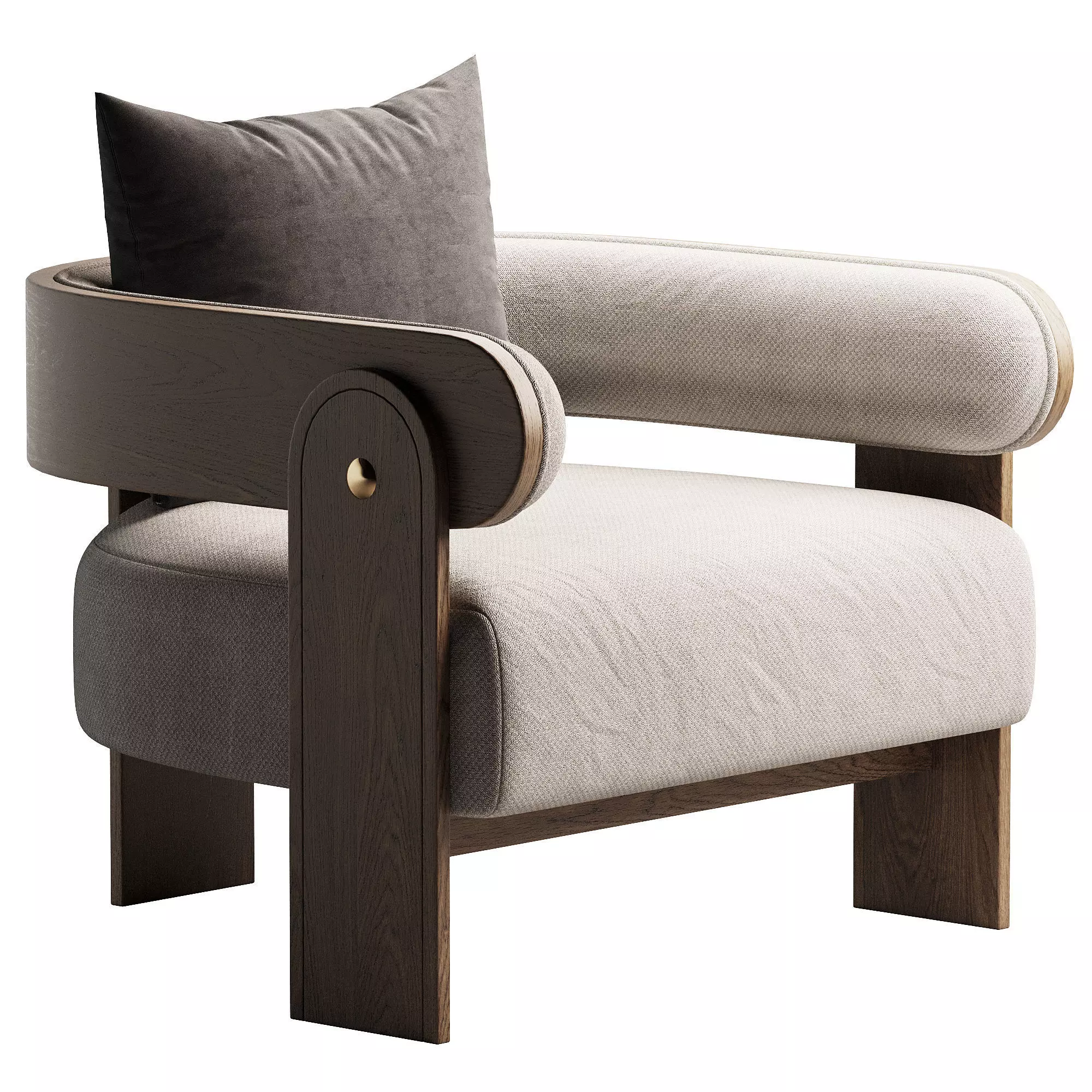 Lupin Occasional Armchair 3D model