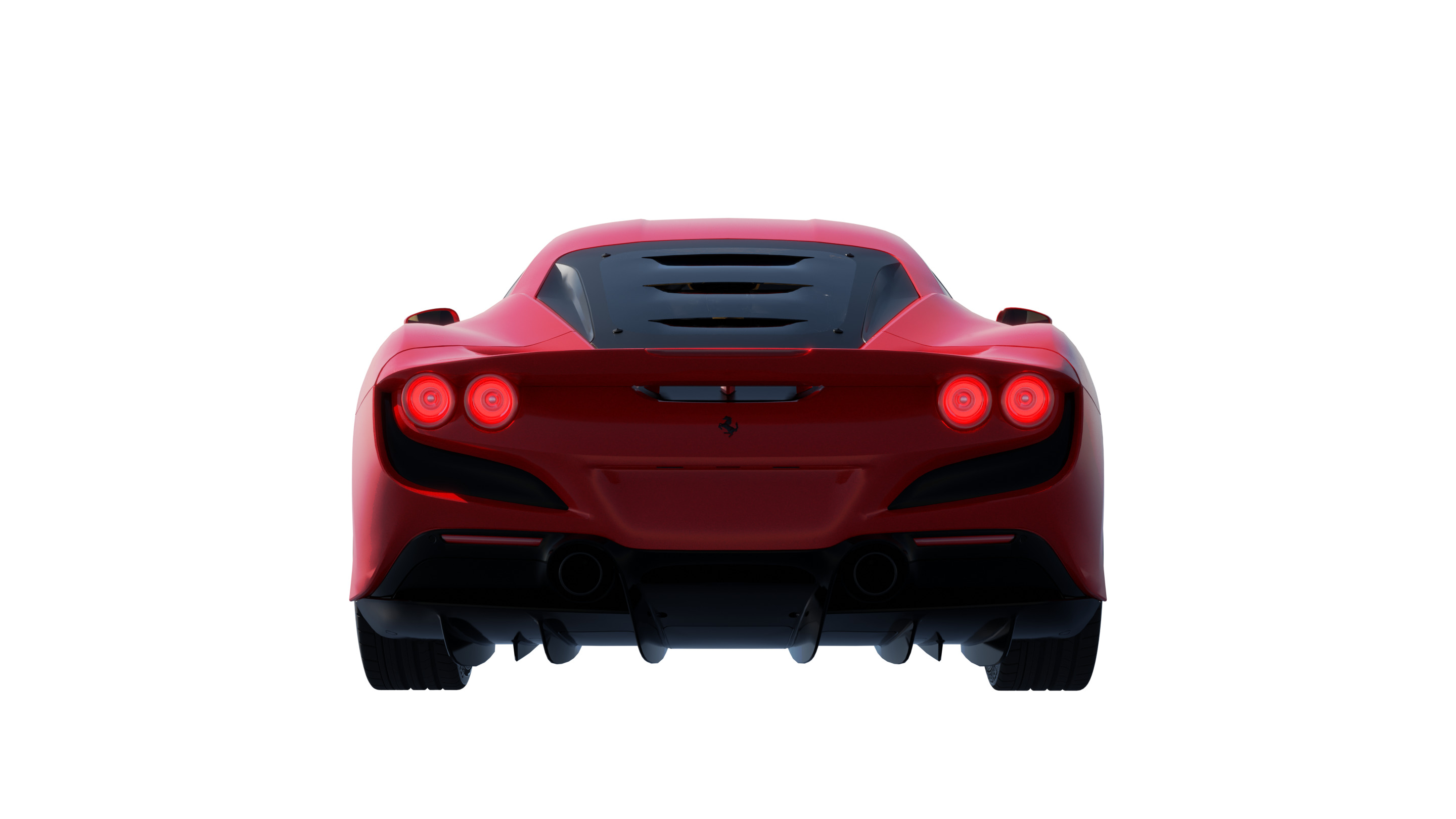 Car Rigged - Ferrari F8 3D model_4