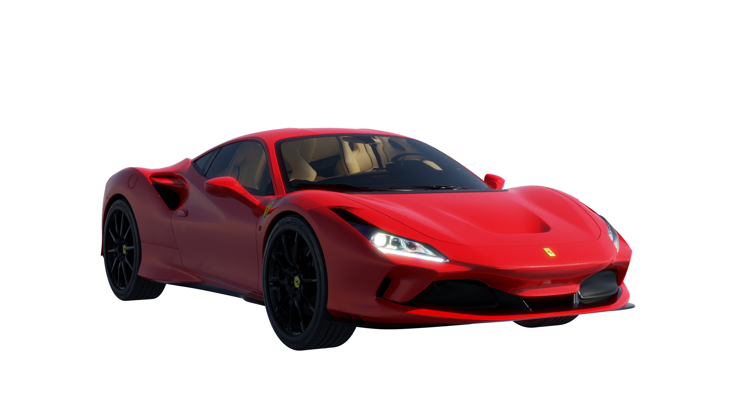 Car Rigged - Ferrari F8 3D model_1