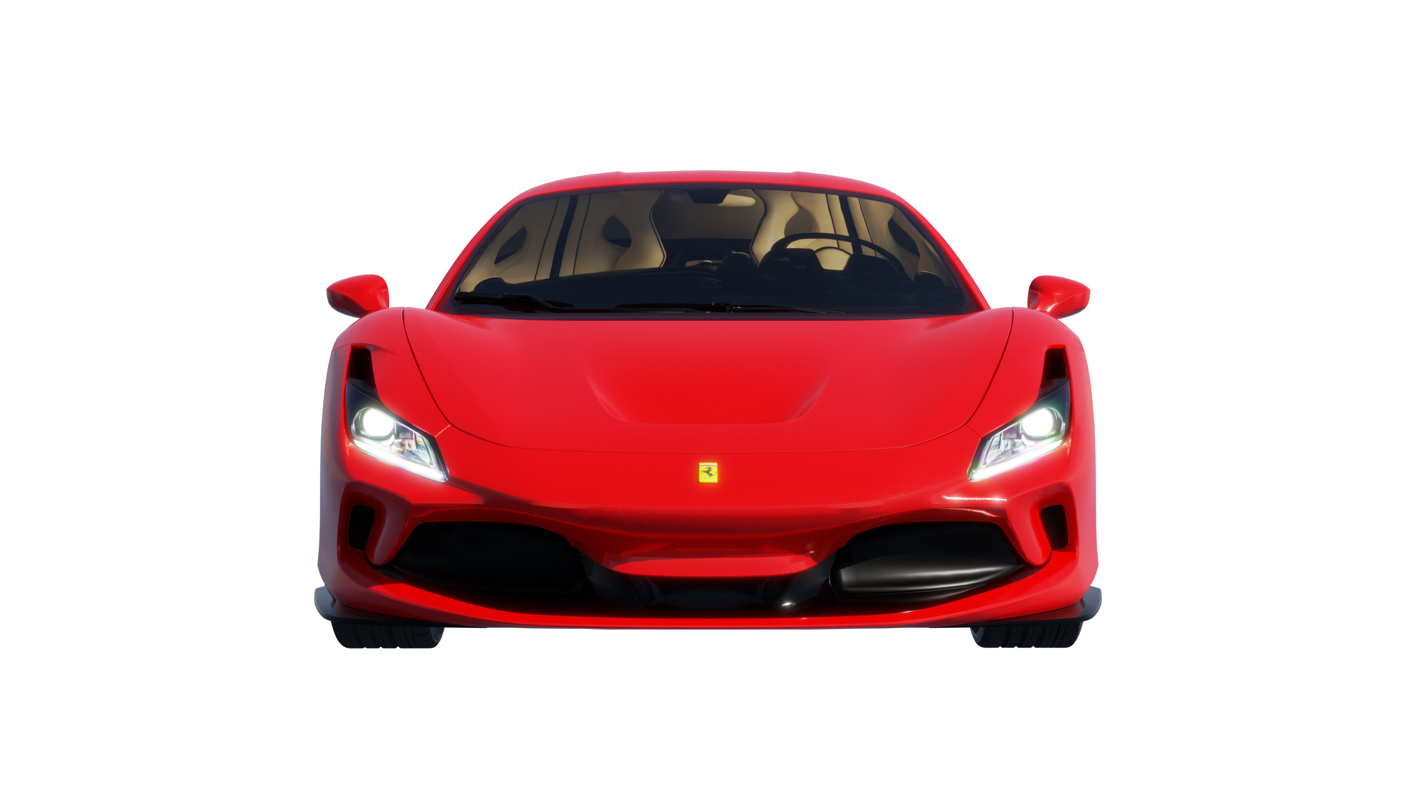 Car Rigged - Ferrari F8 3D model_3
