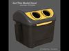 Spanish Yellow Recycling Bin  3D model_1