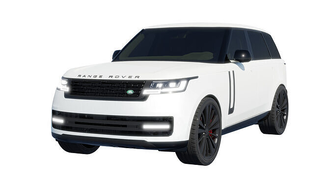 Car Rigged - Range Rover 3D model