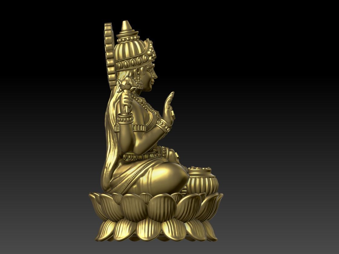 VIDYA LAKSHMI KNOWLEDGE LAKSHMI LAXMI JI 3D print model_2