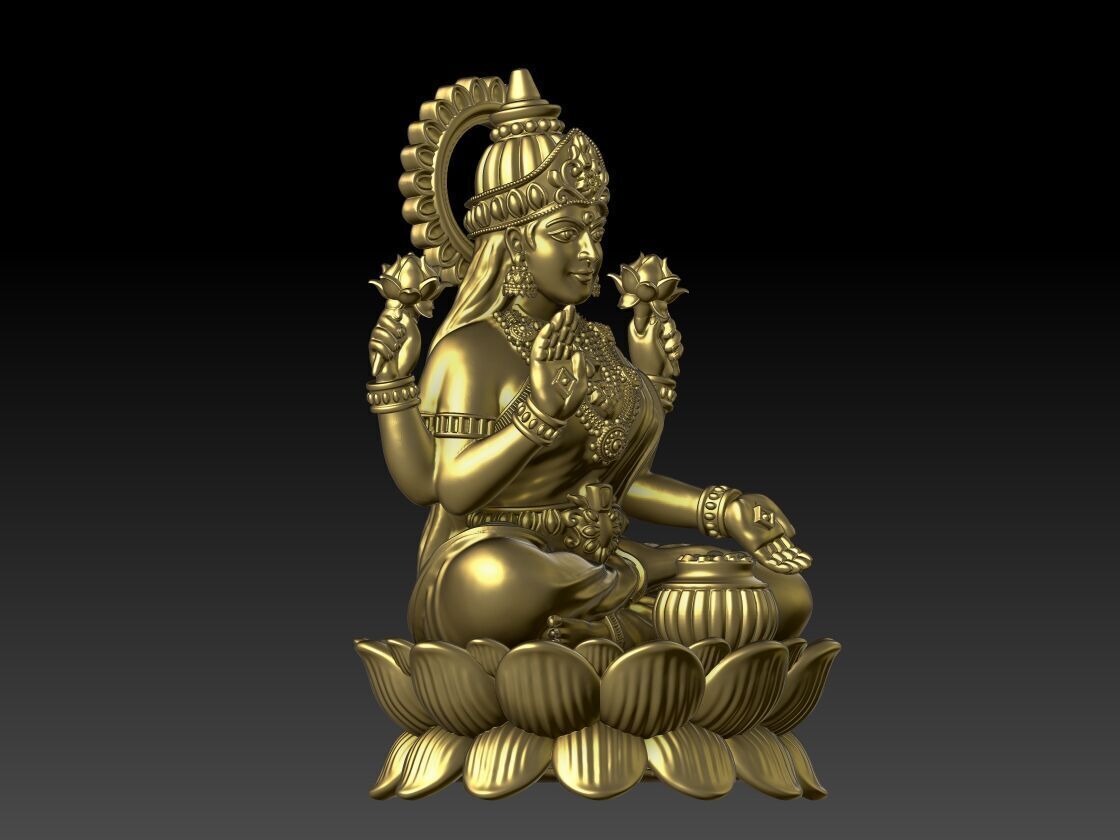 VIDYA LAKSHMI KNOWLEDGE LAKSHMI LAXMI JI 3D print model_1