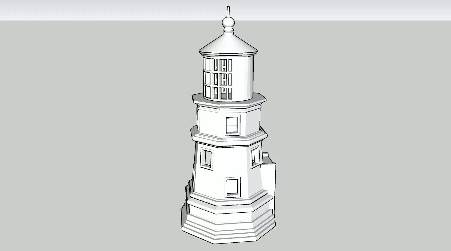Light House 3D print model
