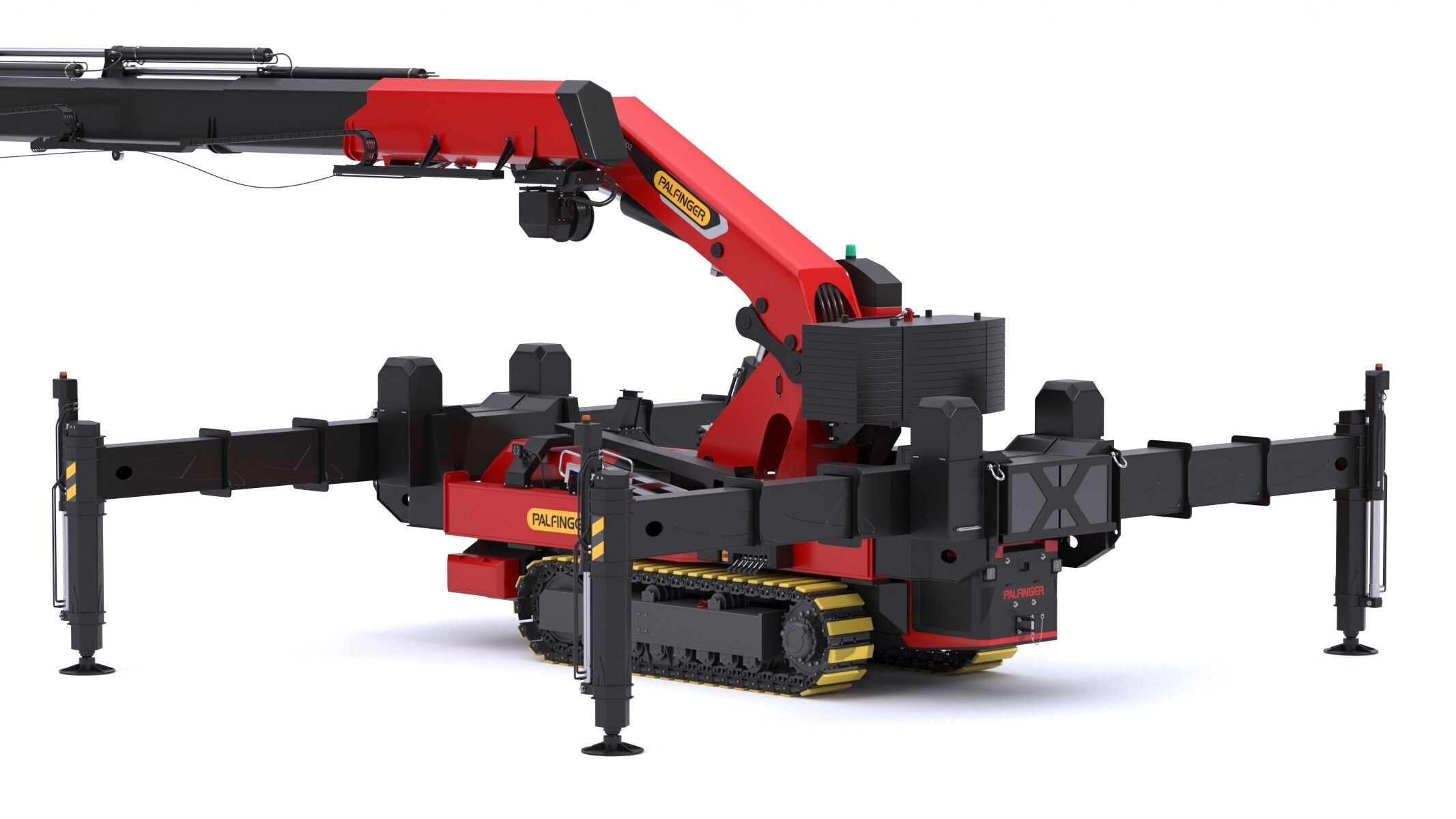 Palfinger PCC 57002 Crawler Crane 3D model_4