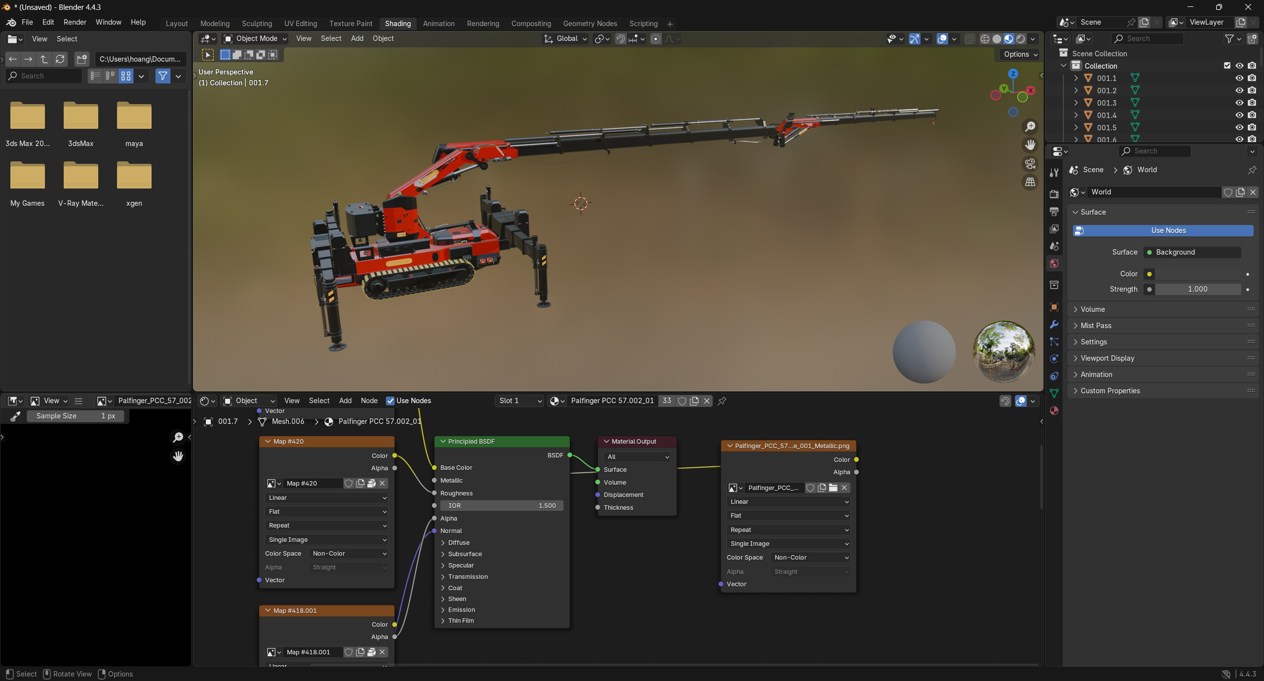 Palfinger PCC 57002 Crawler Crane 3D model_12