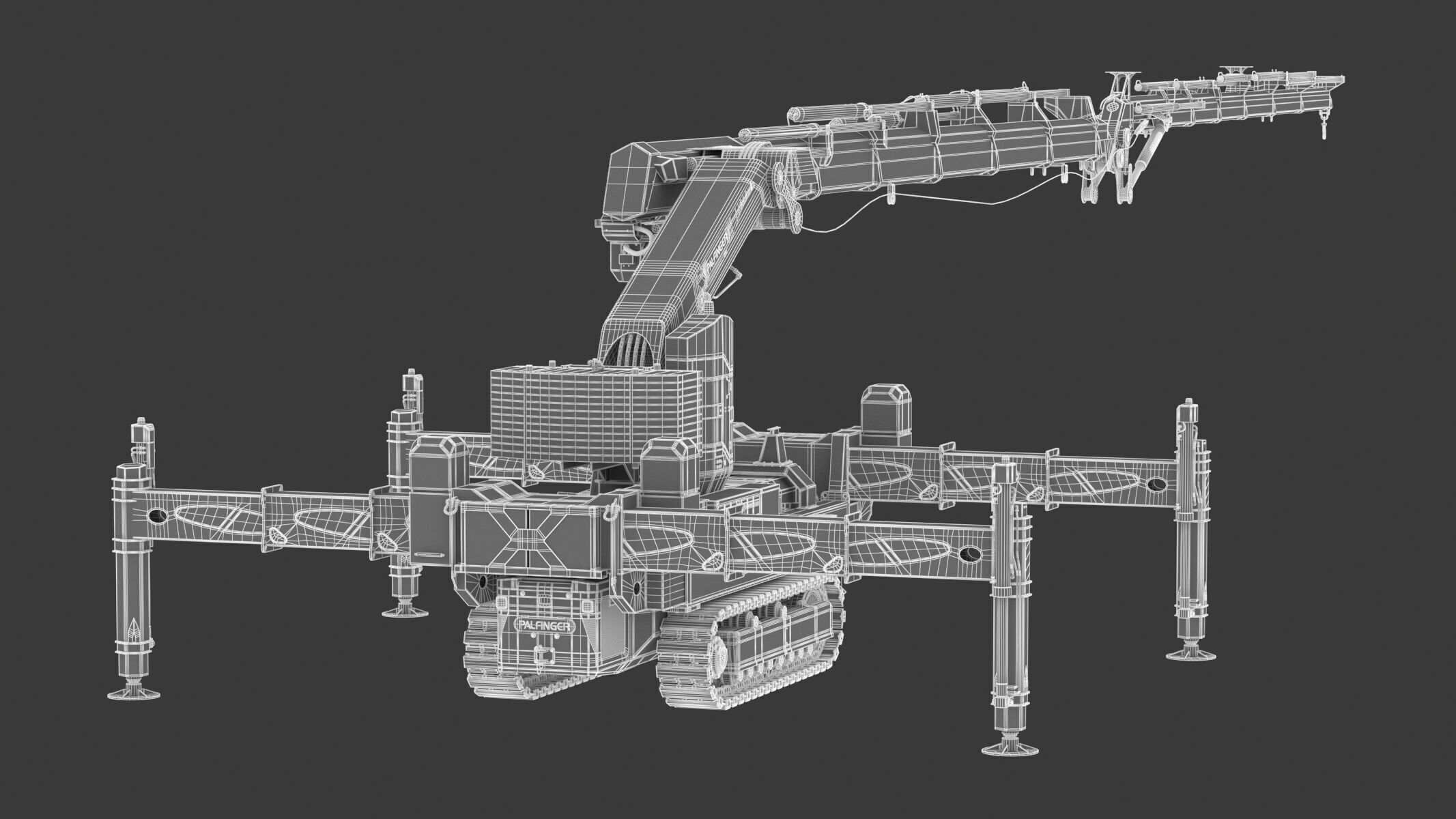 Palfinger PCC 57002 Crawler Crane 3D model_21