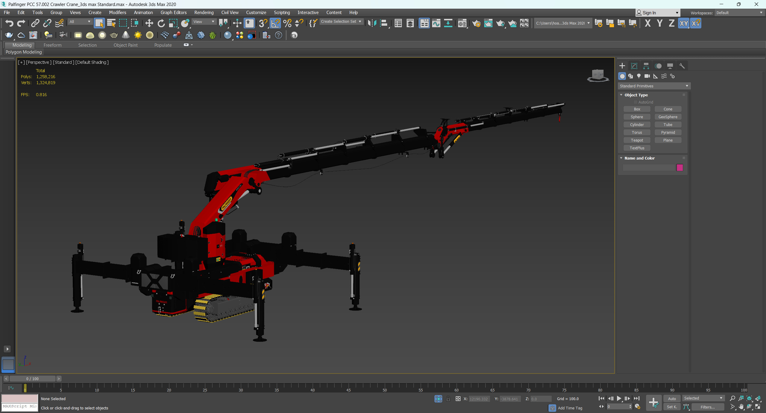 Palfinger PCC 57002 Crawler Crane 3D model_11