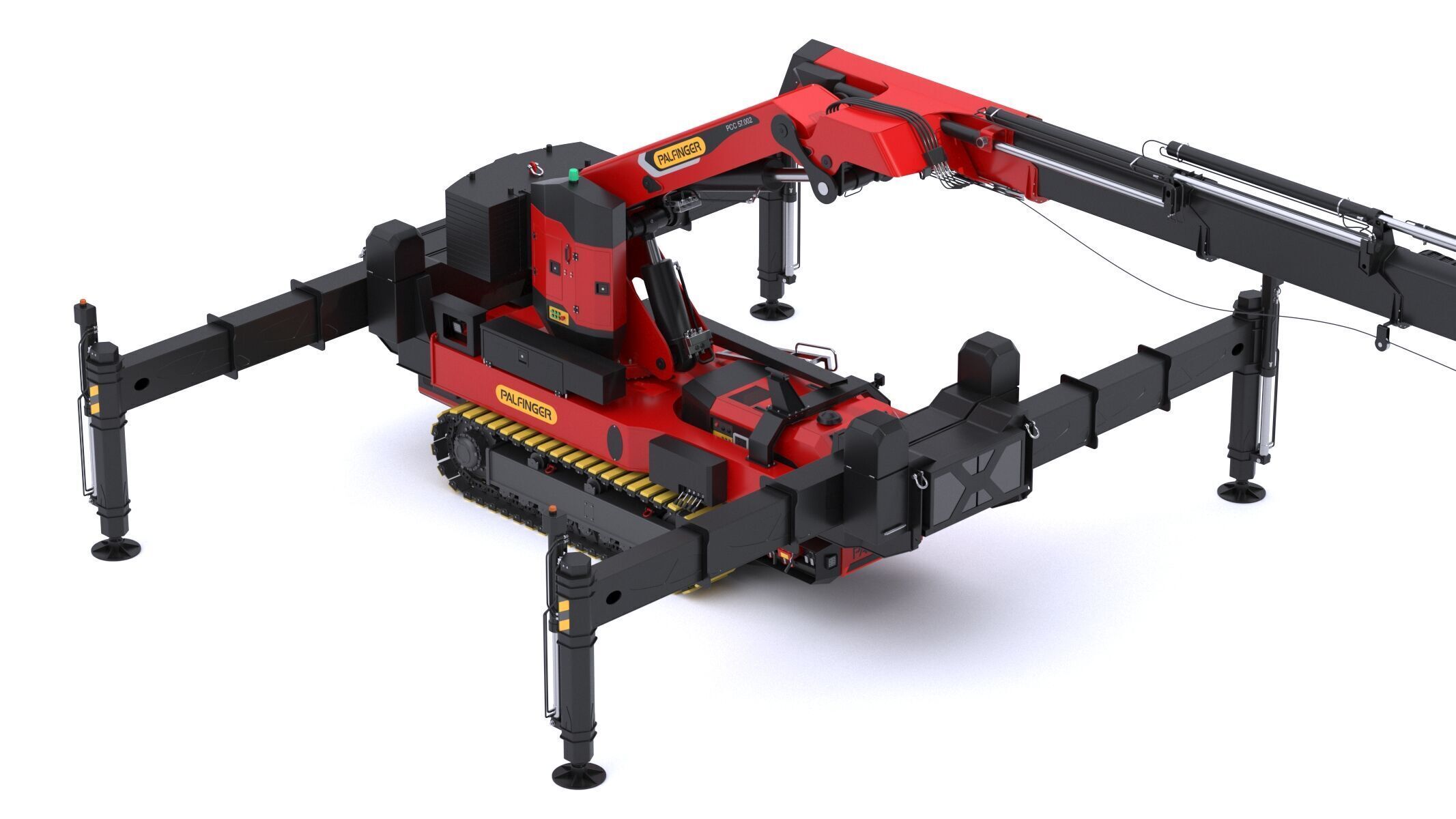 Palfinger PCC 57002 Crawler Crane 3D model_5