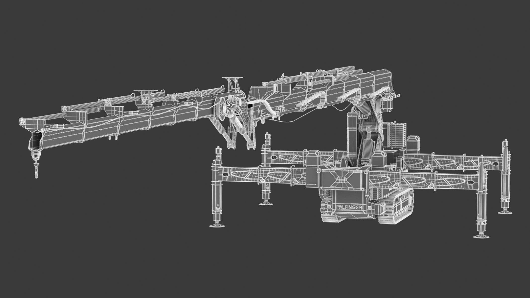 Palfinger PCC 57002 Crawler Crane 3D model_1