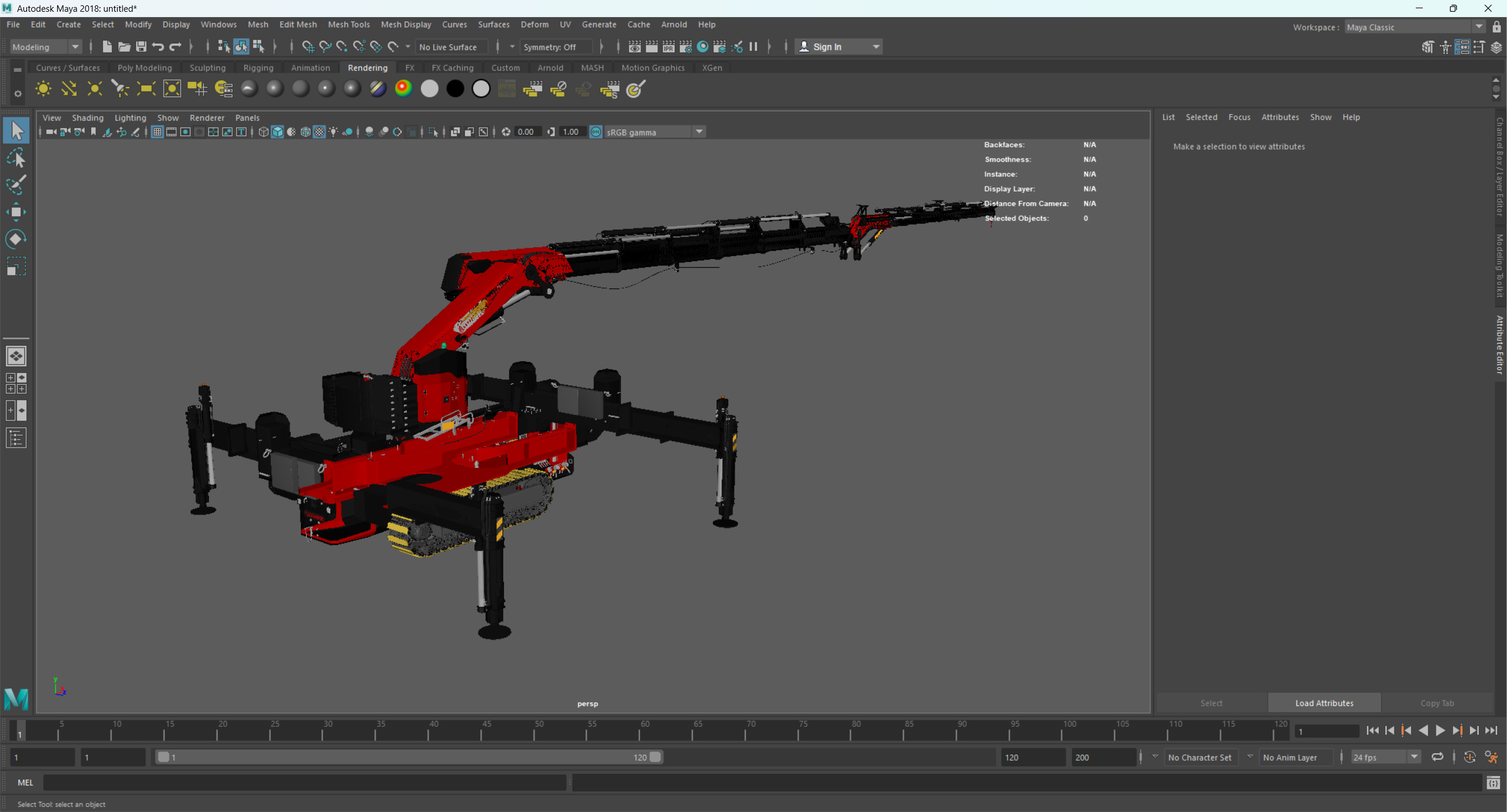 Palfinger PCC 57002 Crawler Crane 3D model_13