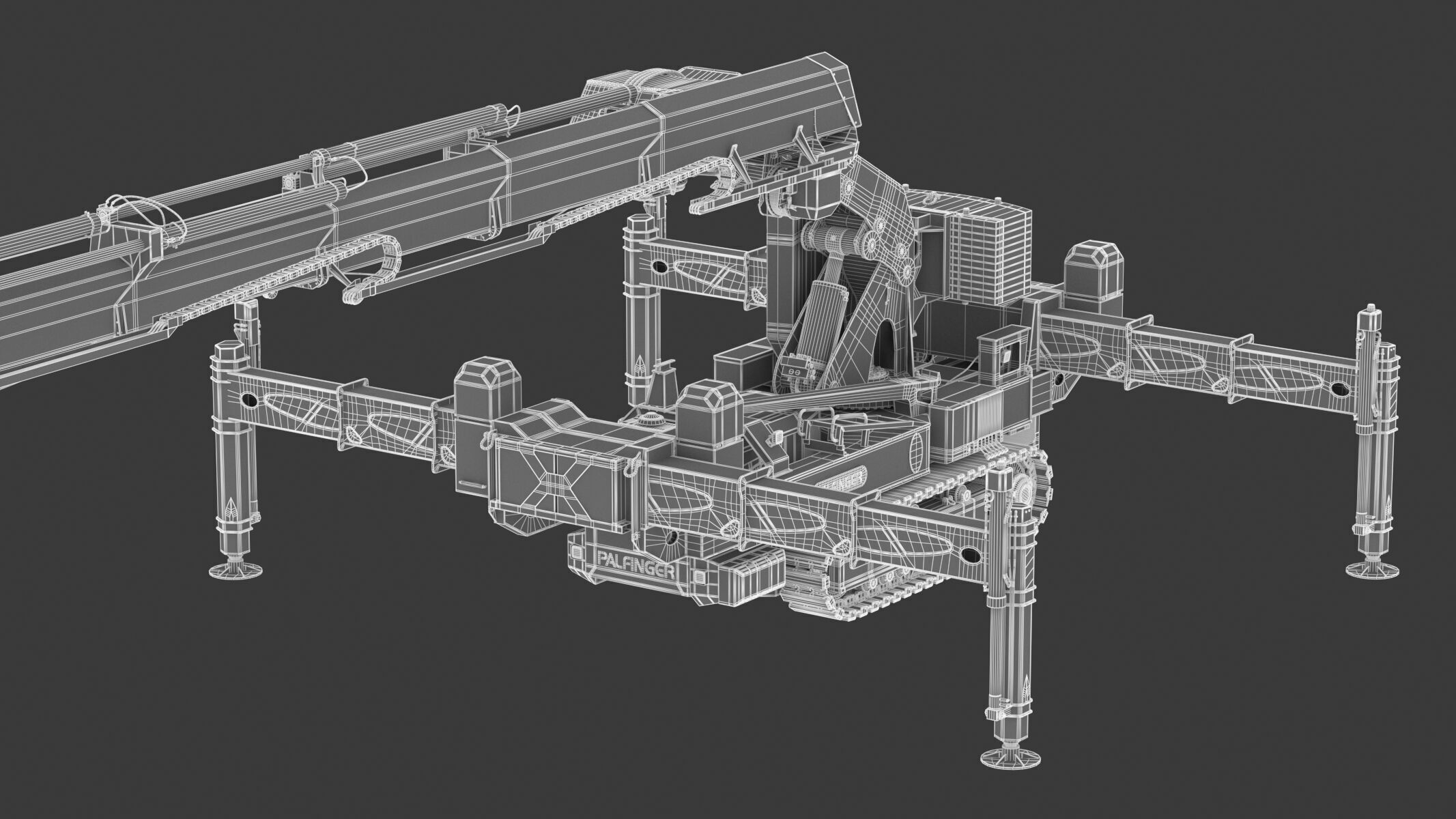 Palfinger PCC 57002 Crawler Crane 3D model_23
