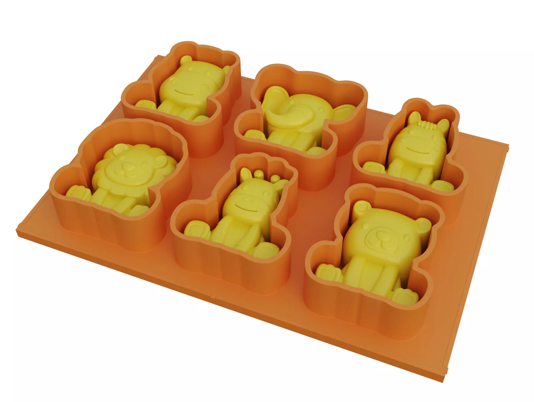 3d Mold for silicon - Animals Shaped 3D print model_0