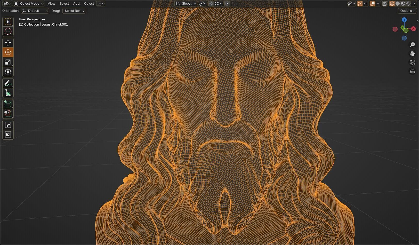 Jesus Bust 3D model_17