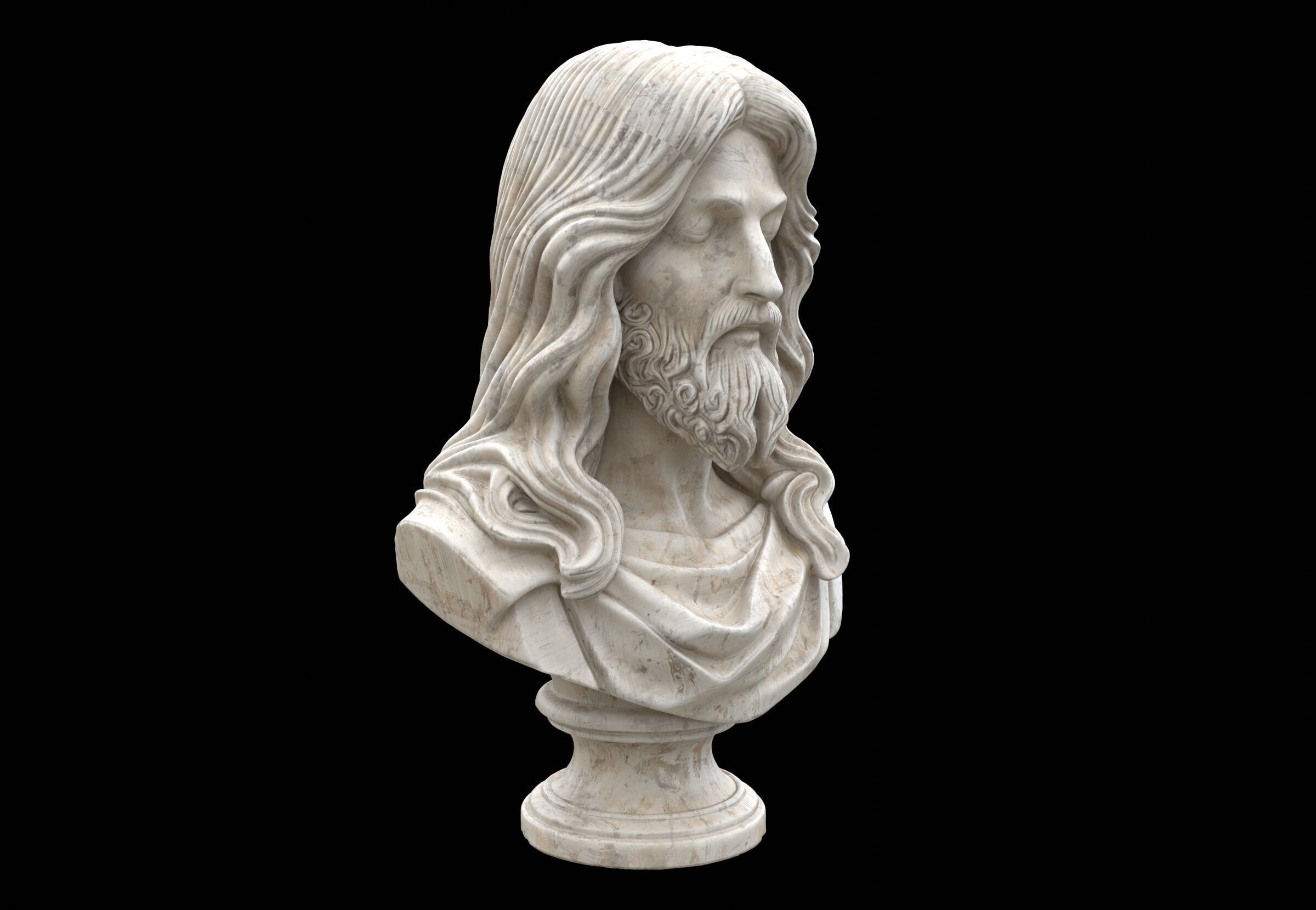 Jesus Bust 3D model_5