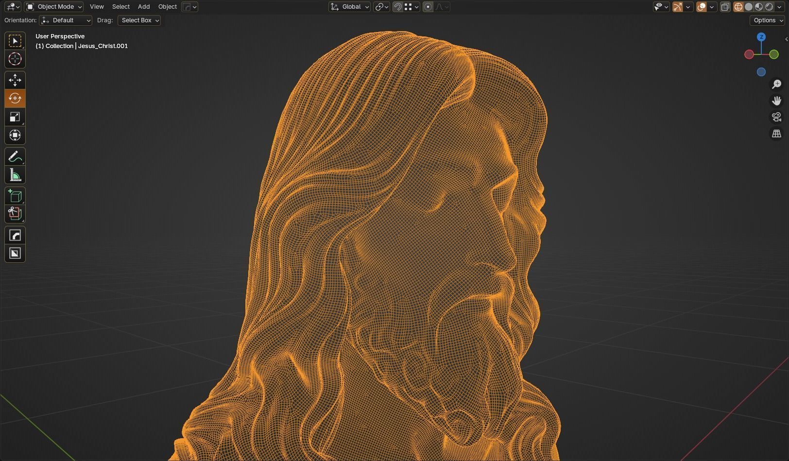 Jesus Bust 3D model_11