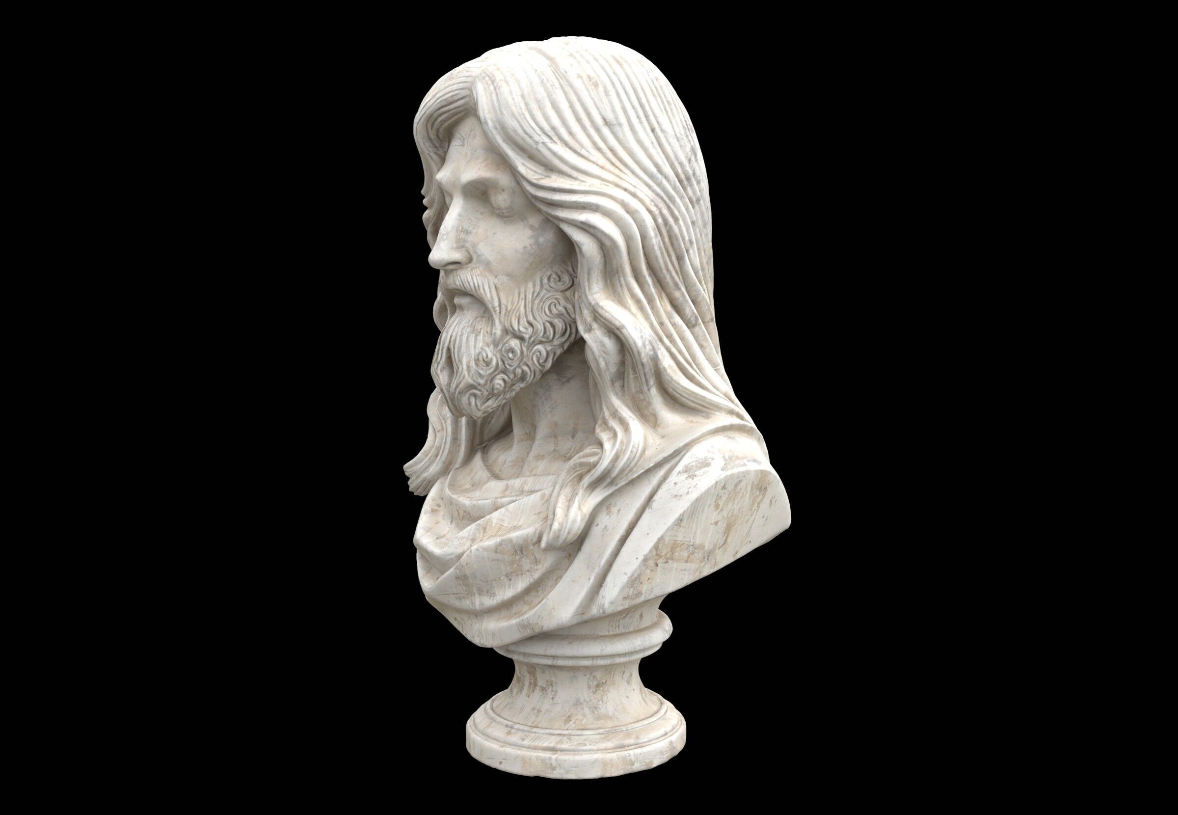 Jesus Bust 3D model_2