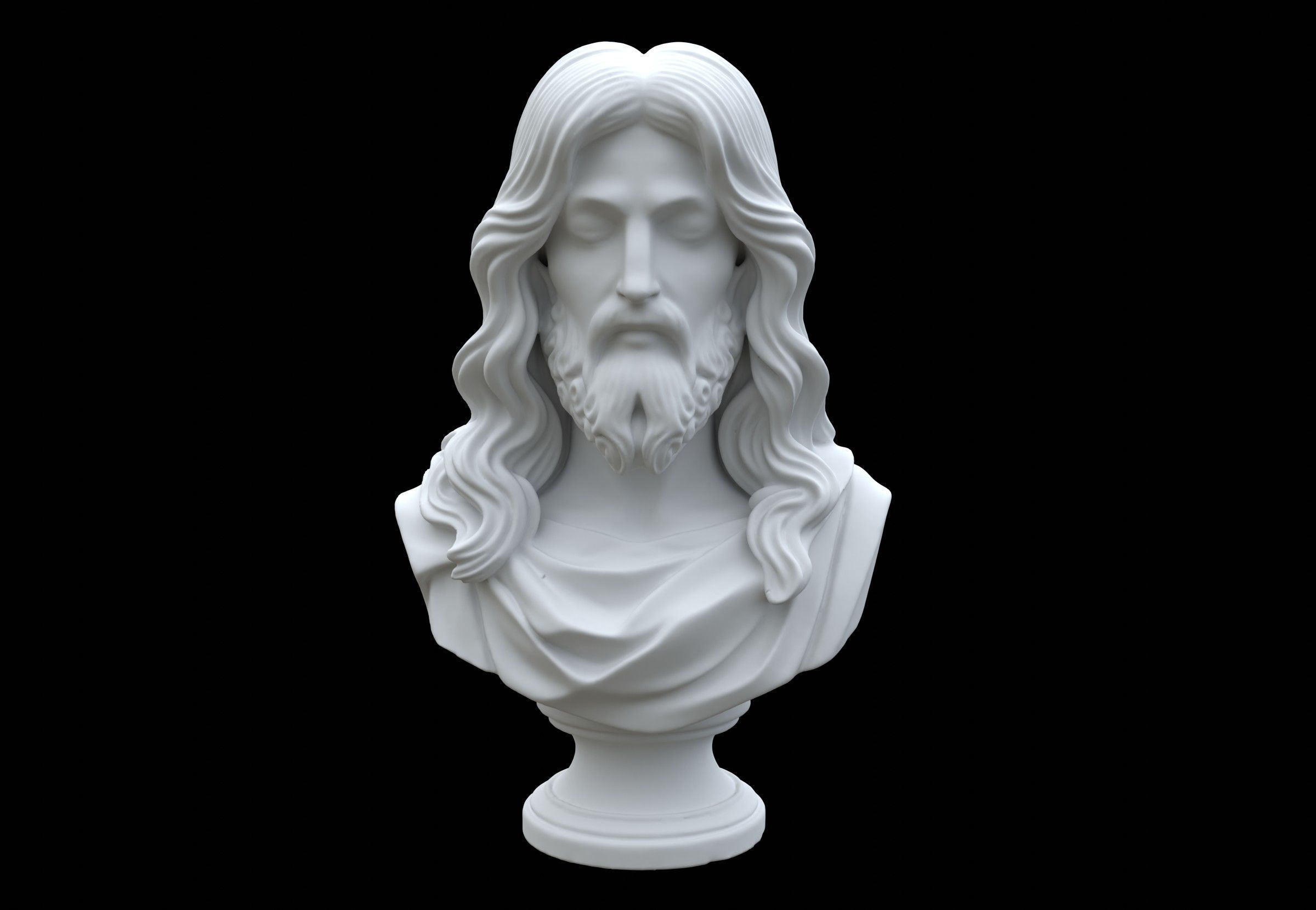 Jesus Bust 3D model_7