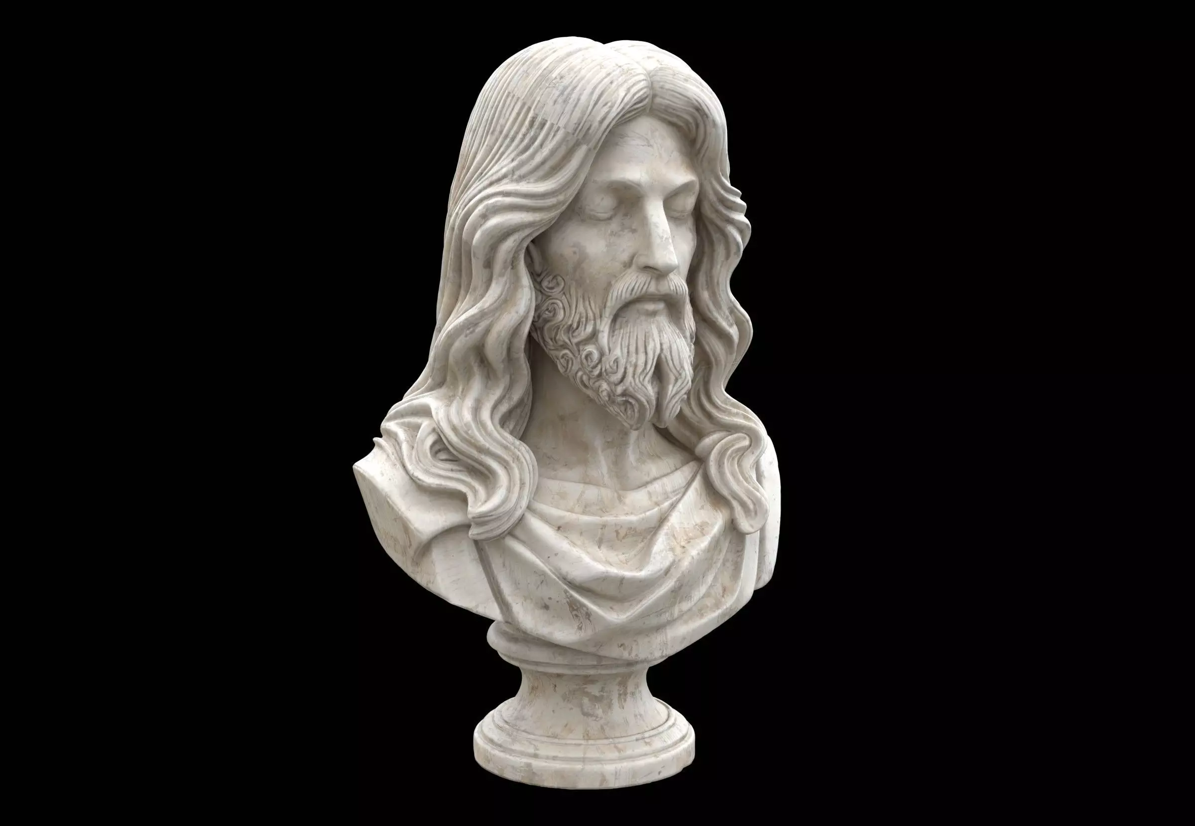 Jesus Bust 3D model_0