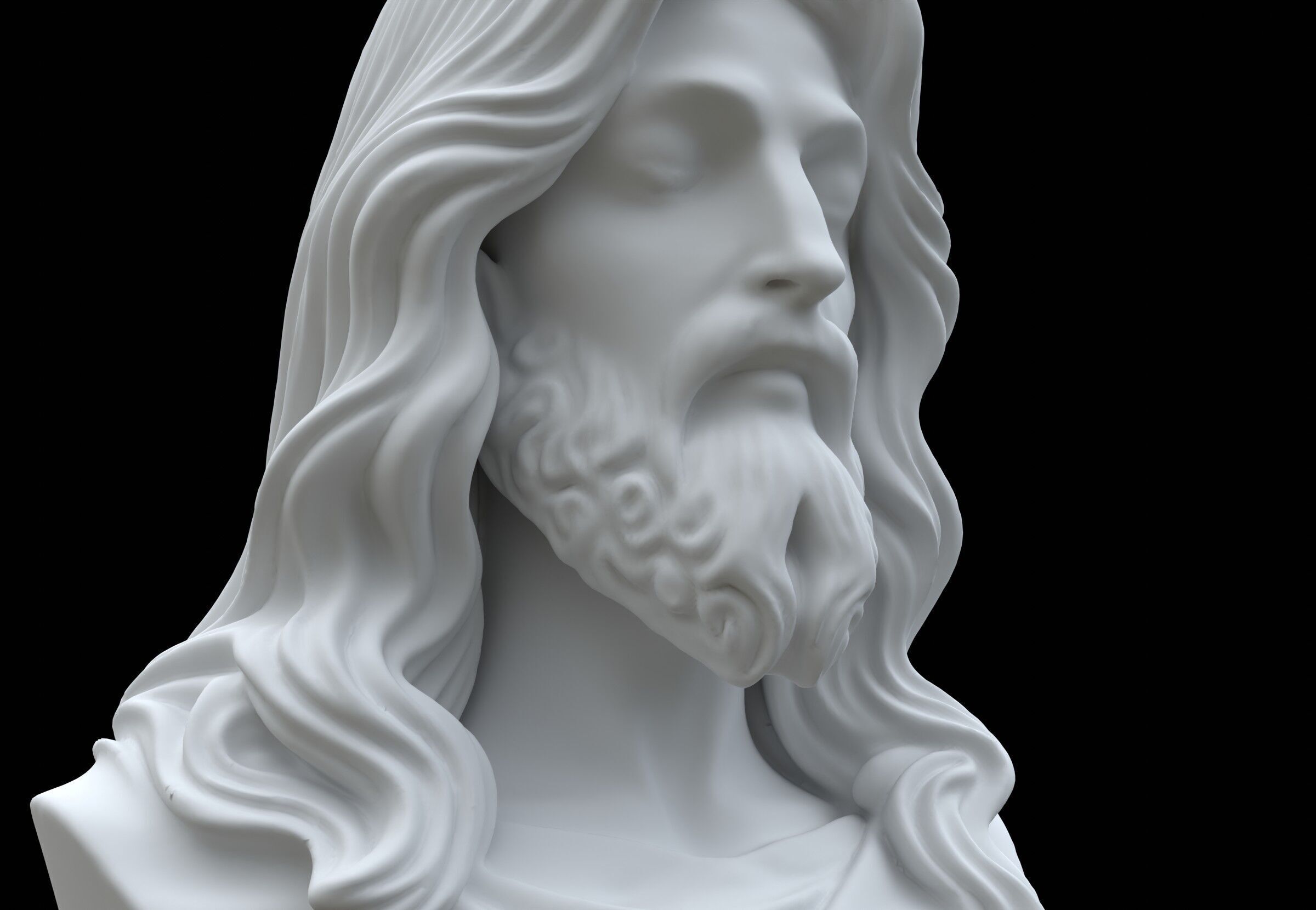 Jesus Bust 3D model_10