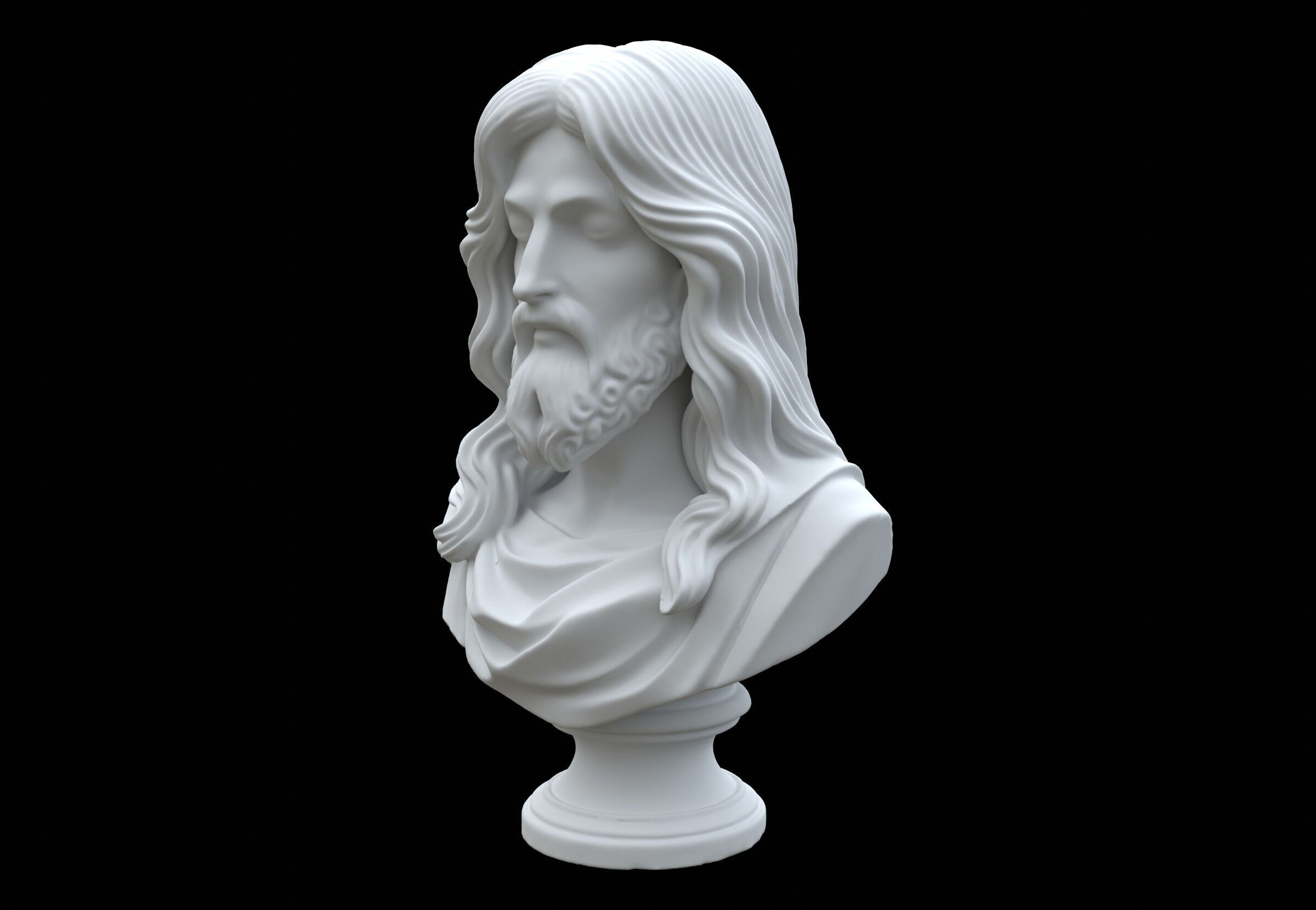 Jesus Bust 3D model_8