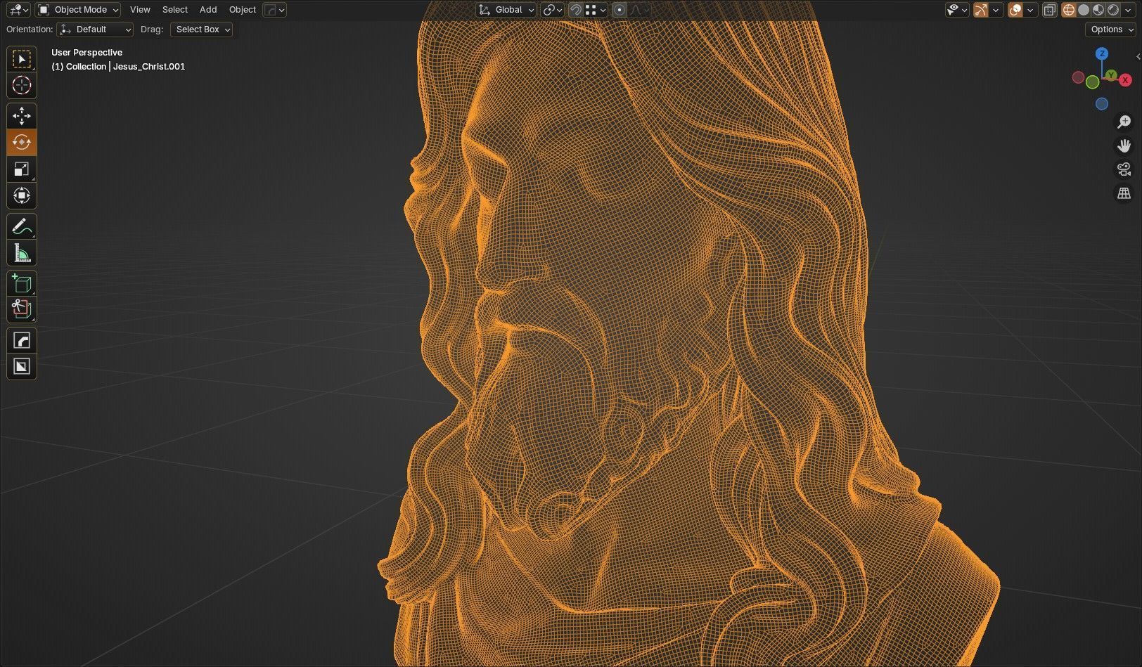 Jesus Bust 3D model_16