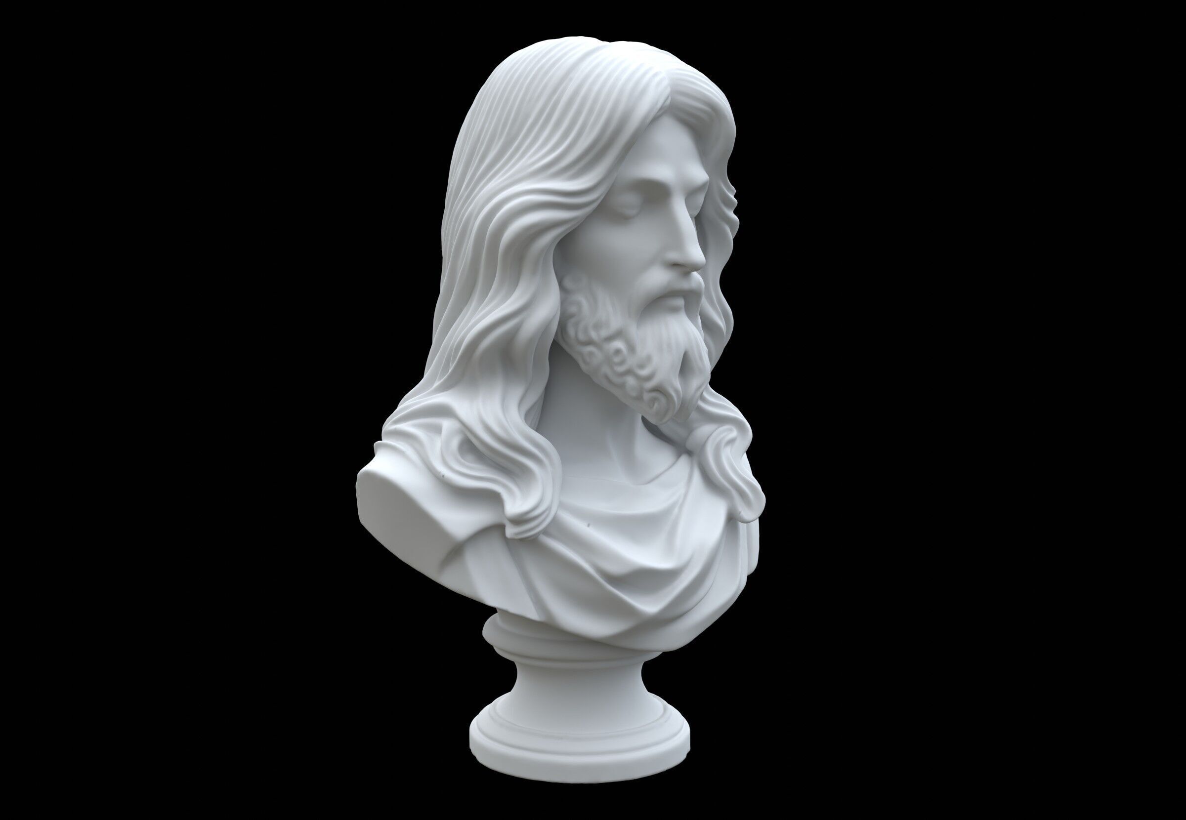 Jesus Bust 3D model_6