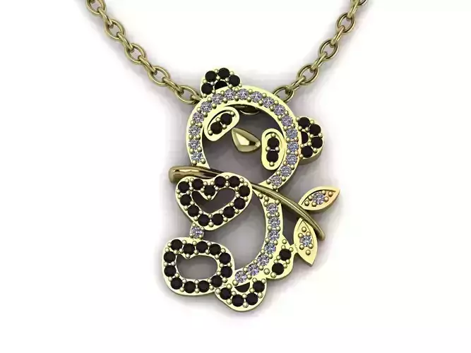 Panda Pendant Jewelry Gold