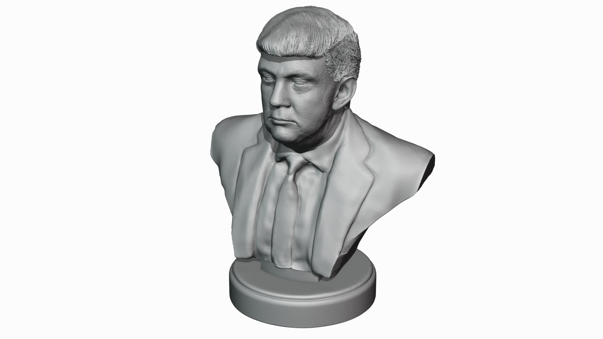 Donald Trump hyper-realistic bust 3D print model_7