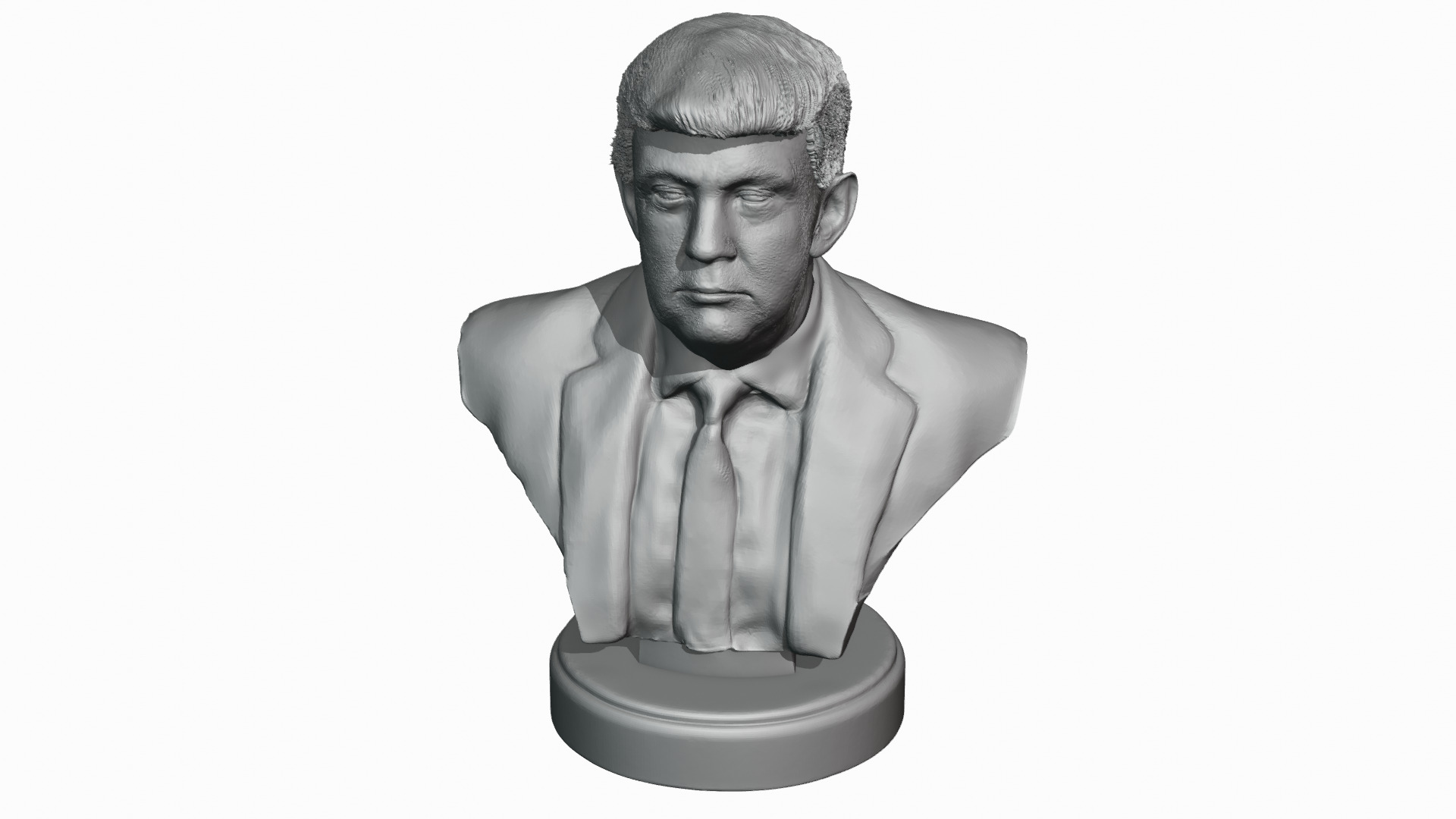 Donald Trump hyper-realistic bust 3D print model_9