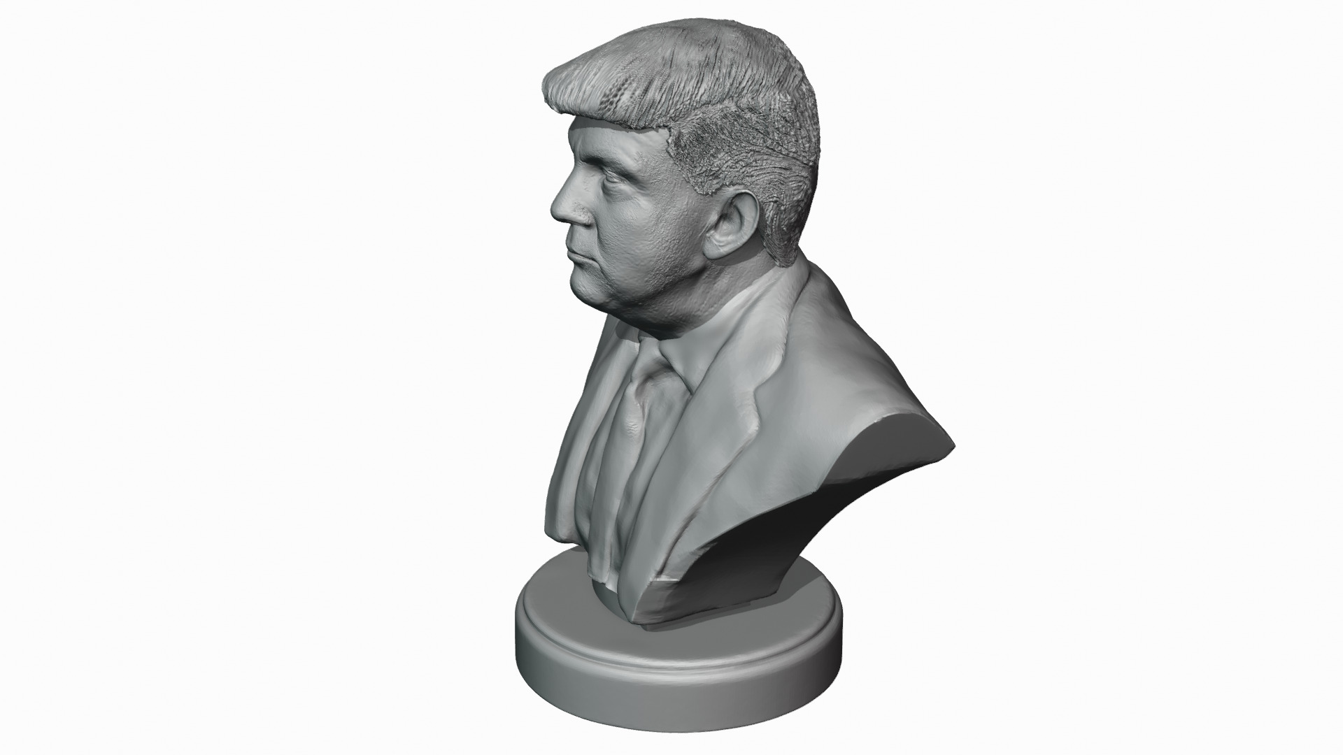 Donald Trump hyper-realistic bust 3D print model_6