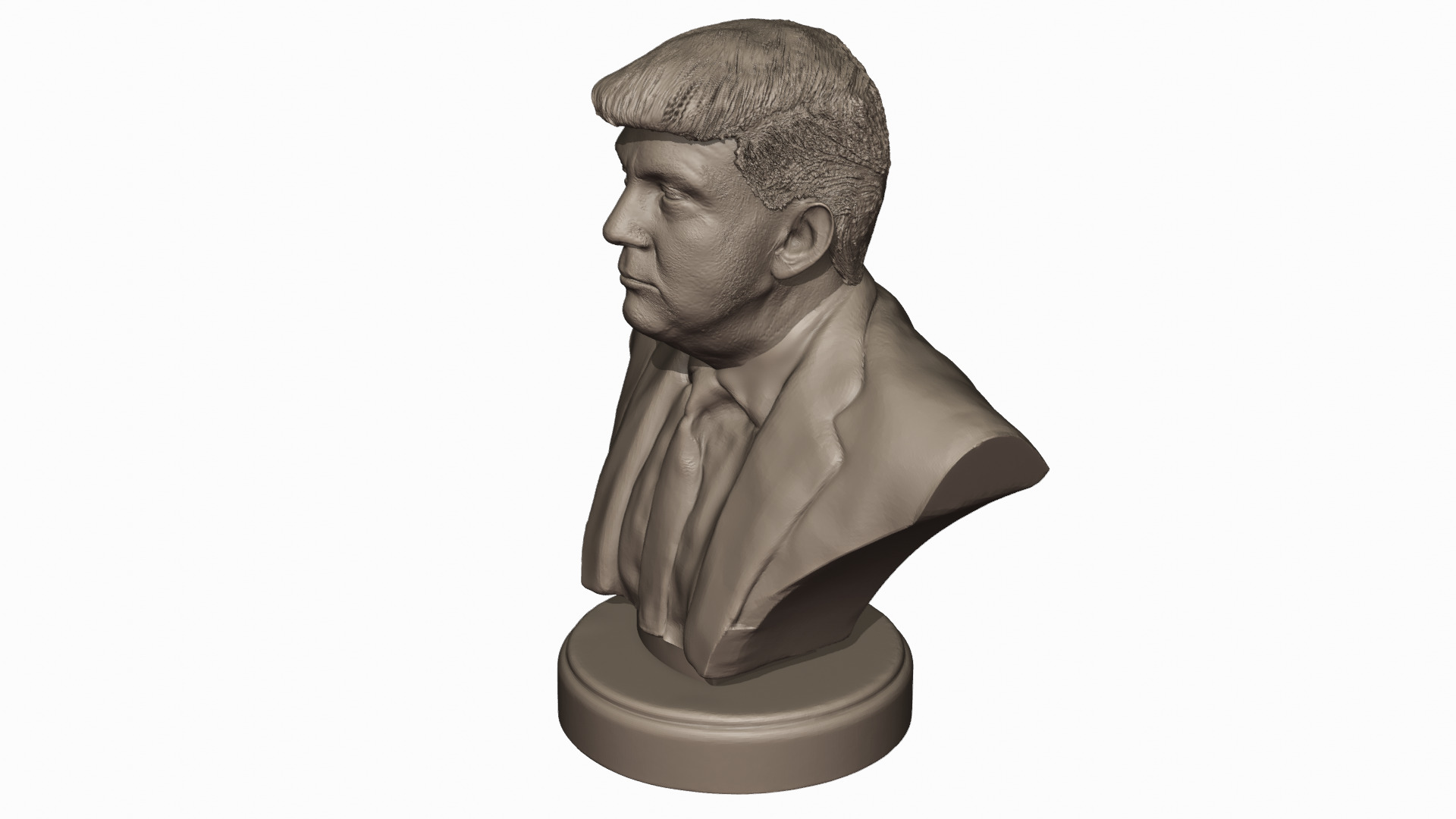 Donald Trump hyper-realistic bust 3D print model_5