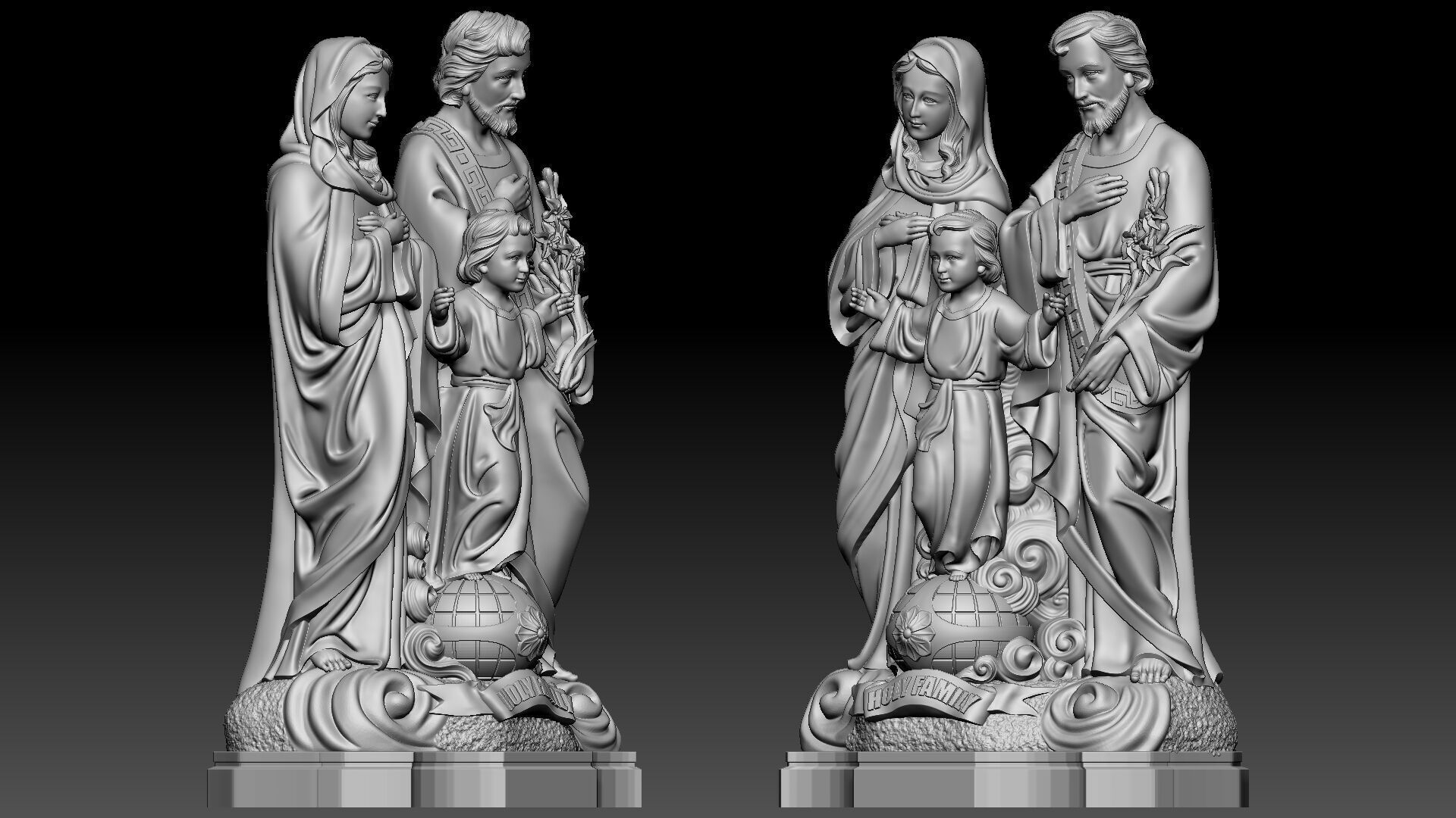 Holy Family 3D print model_1