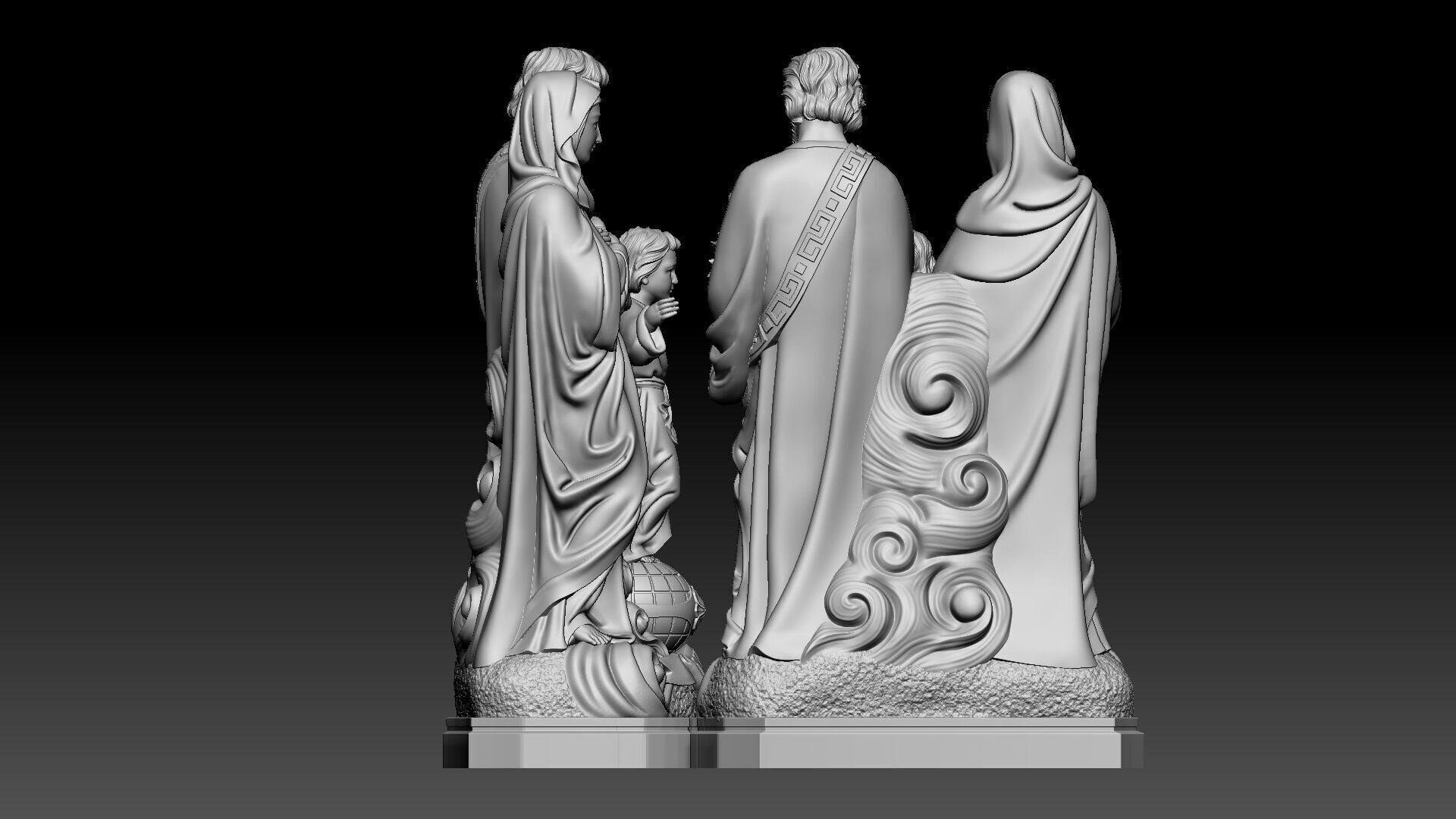 Holy Family 3D print model_5