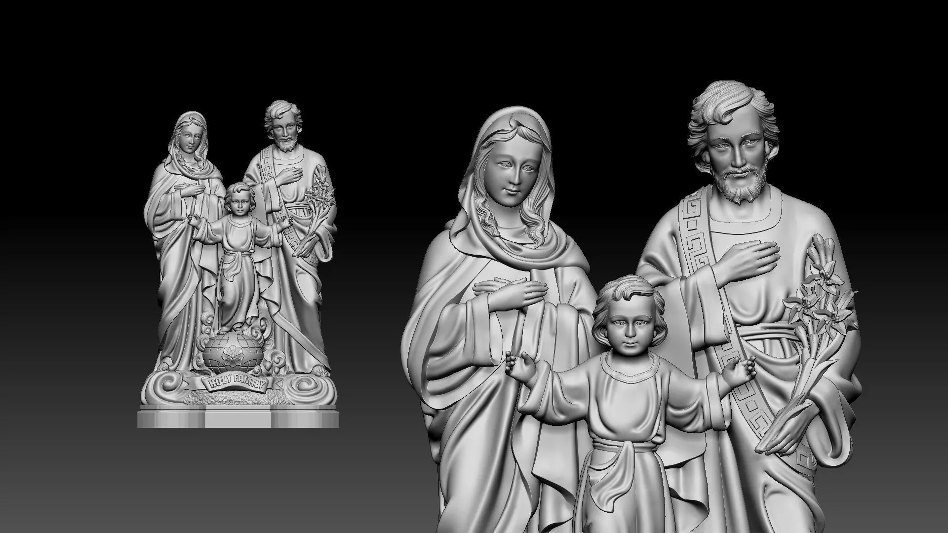 Holy Family 3D print model_0