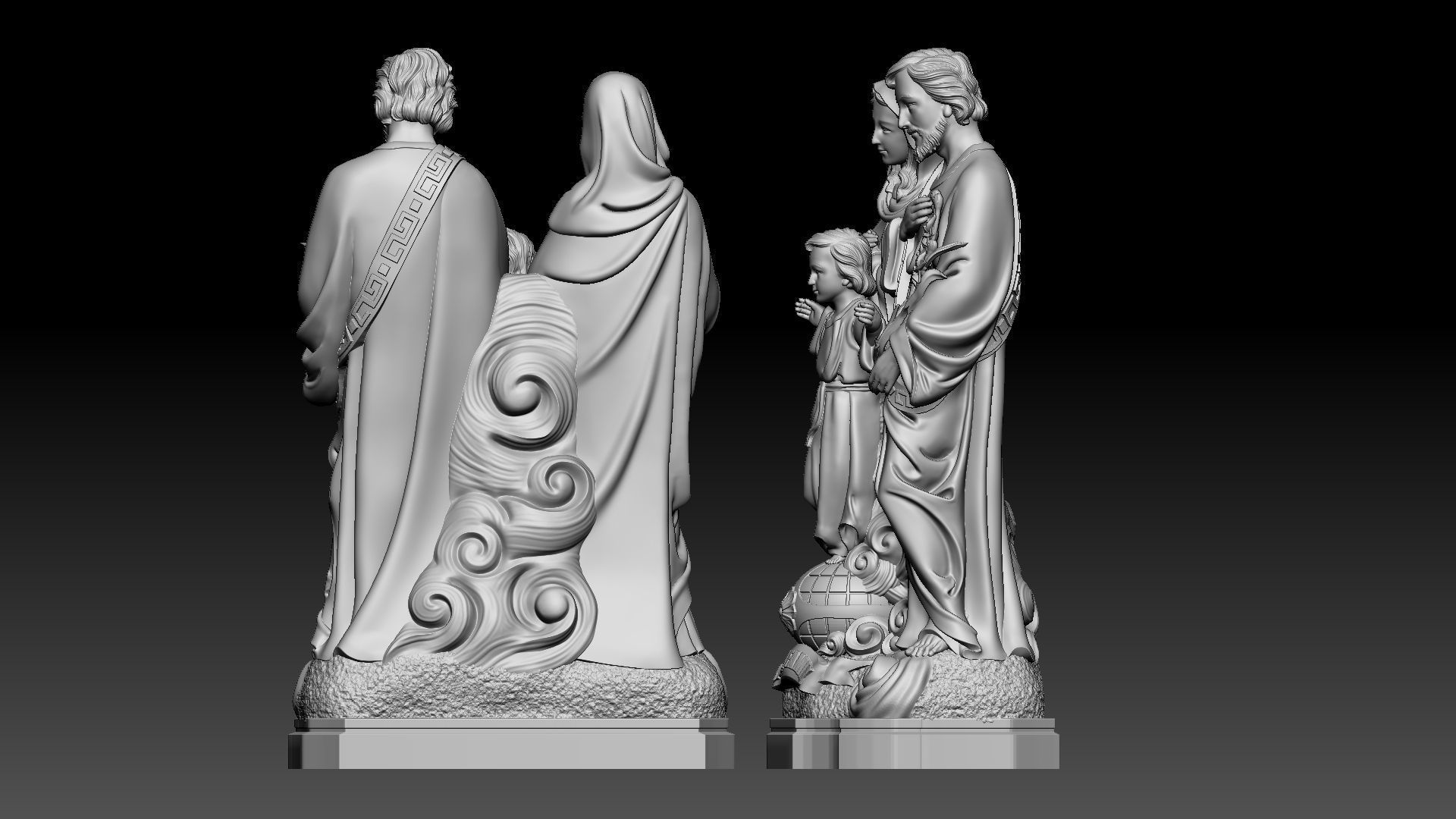 Holy Family 3D print model_6