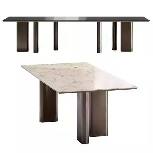 Poliform Adrien Marble Dining Table