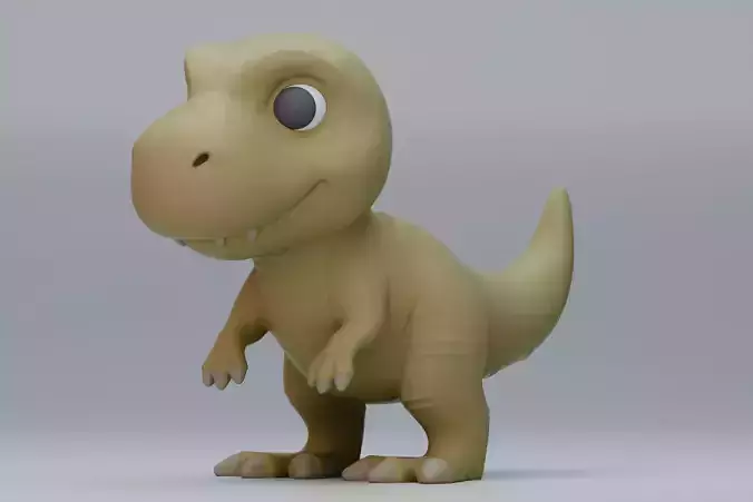 Cute T-Rex 3D print model