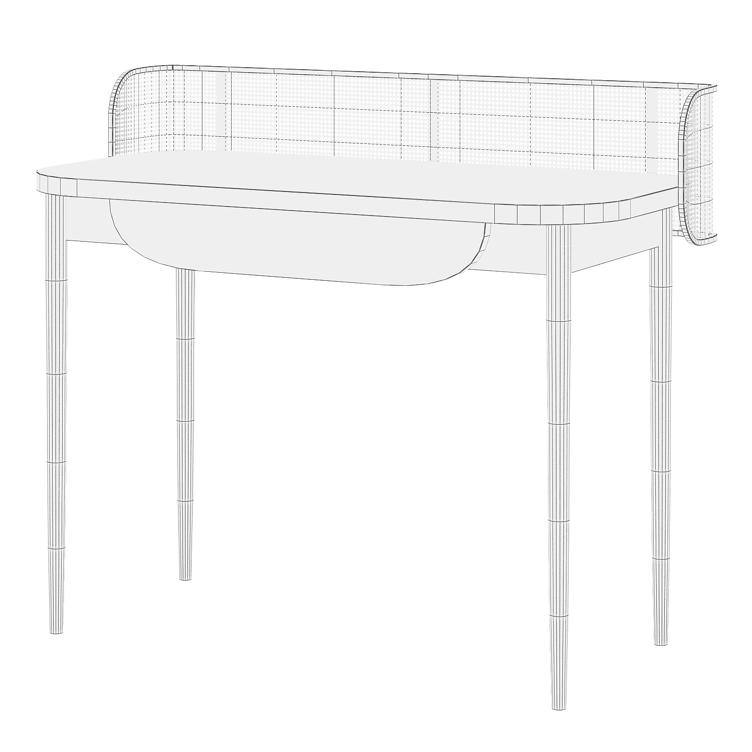 Buisseau Desk by La Redoute 3D model_2