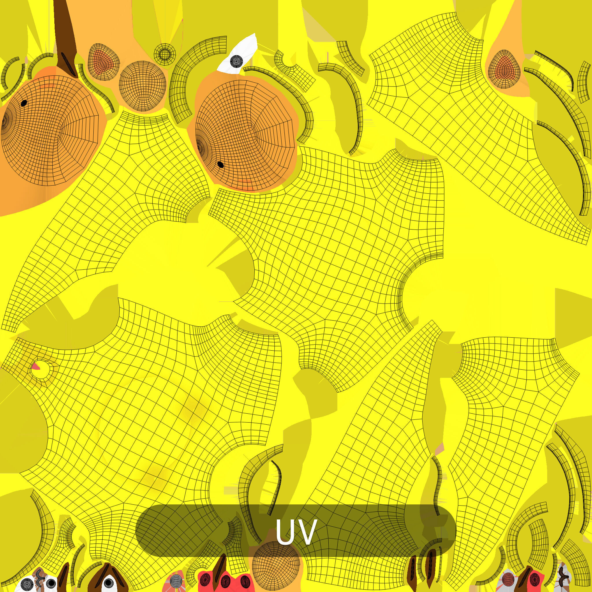 Cute Cat Baby Bodysuit 3D Models - Colorful Set  Low-poly 3D model_10