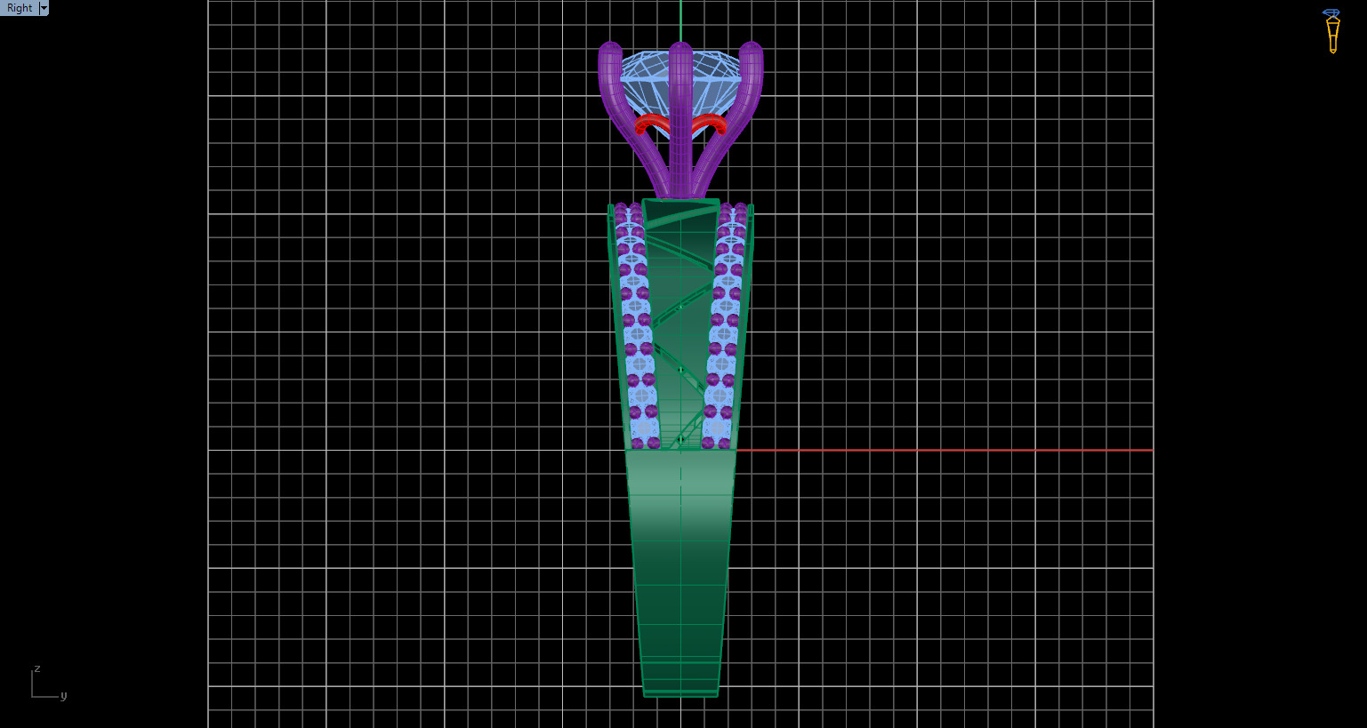 Solitaire Ring 17 3D print model_5