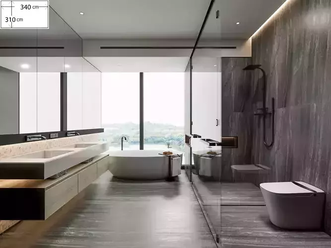 Bathroom 42 3D model